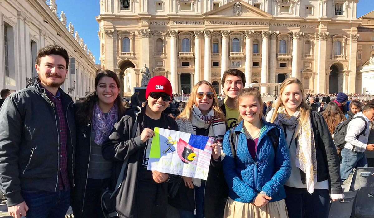 Students in the Vatican